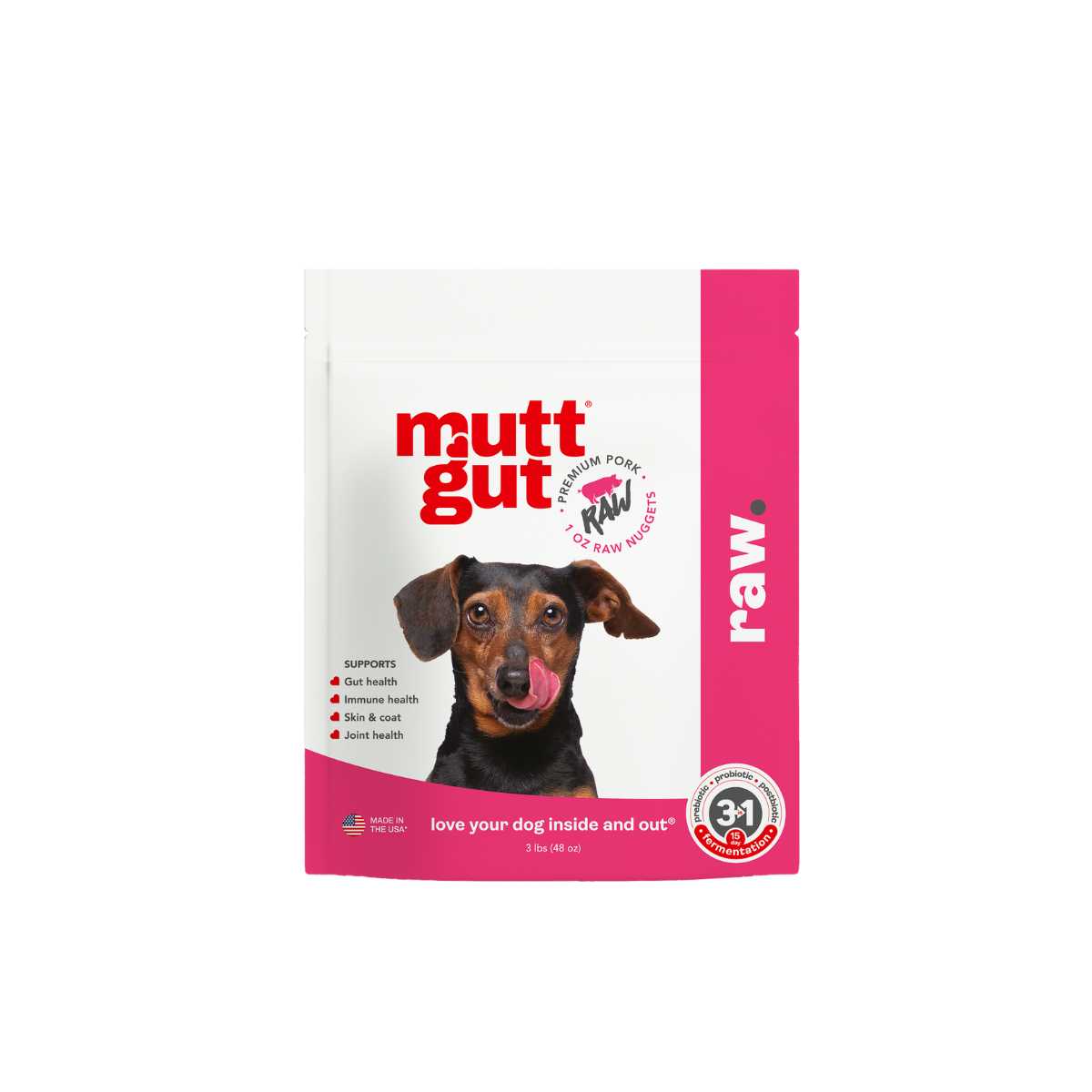 Mutt Gut Microbiome Supplemented Raw Dog