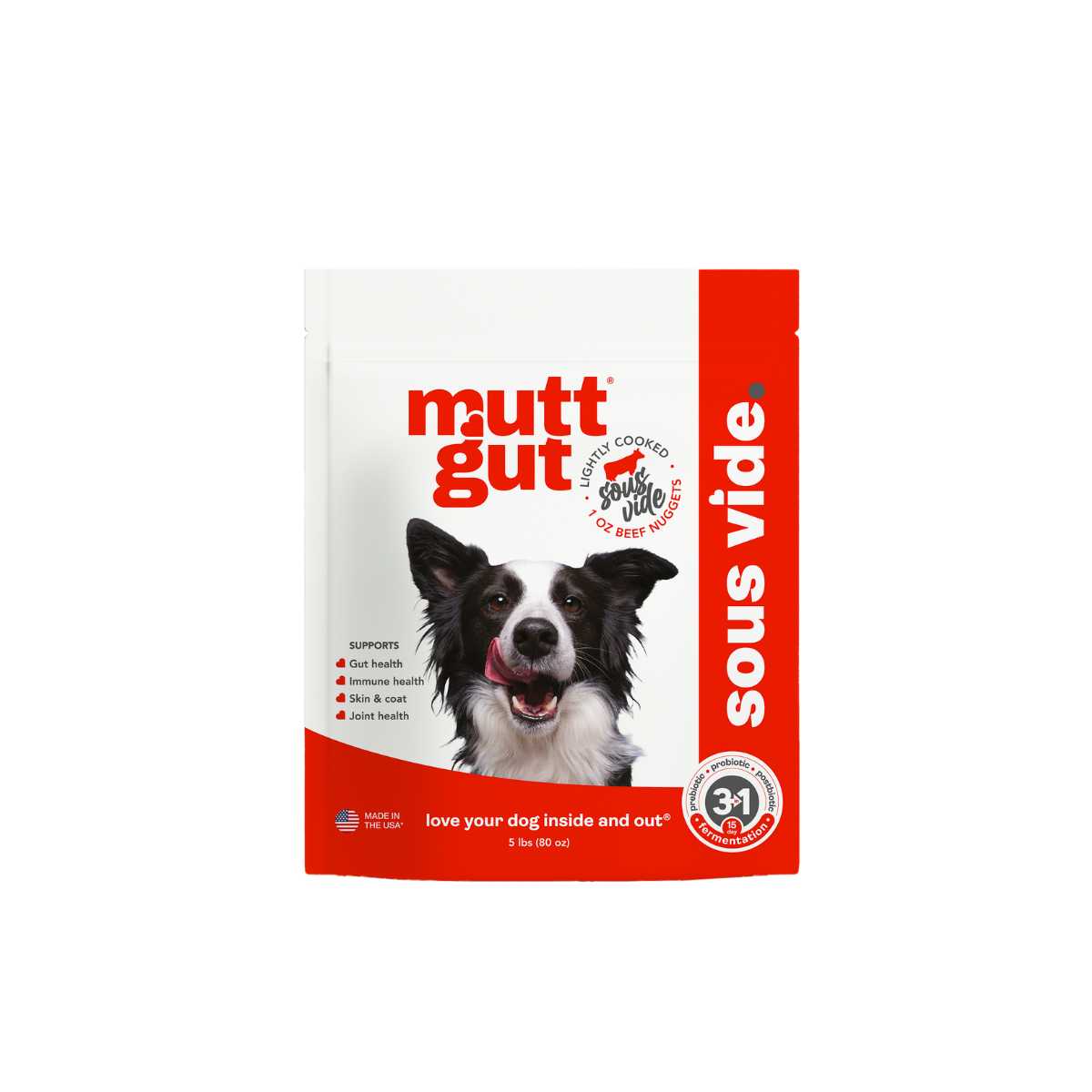 Mutt Gut Microbiome Lightly Cooked Sous Vide Dog