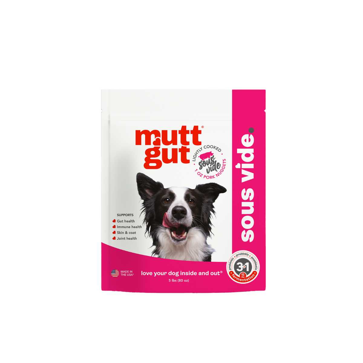 Mutt Gut Microbiome Lightly Cooked Sous Vide Dog