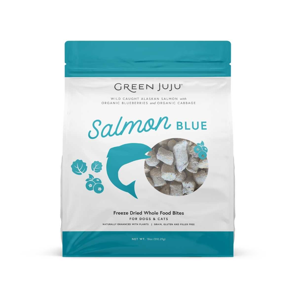 Green Juju Salmonblue Freeze Dried Toppers