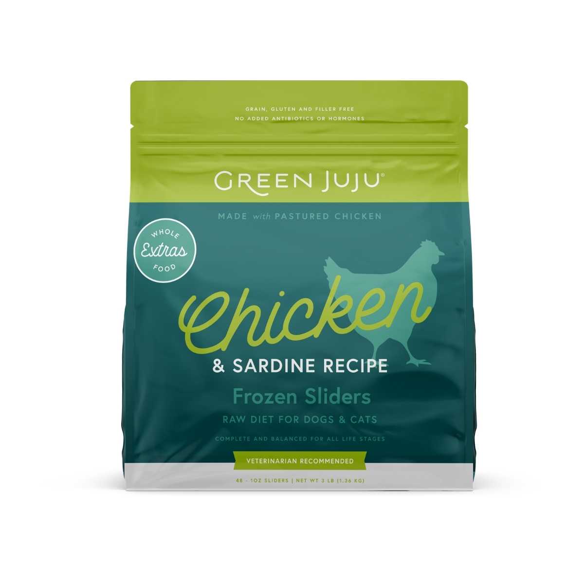 Green Juju Chicken And Sardine Frozen