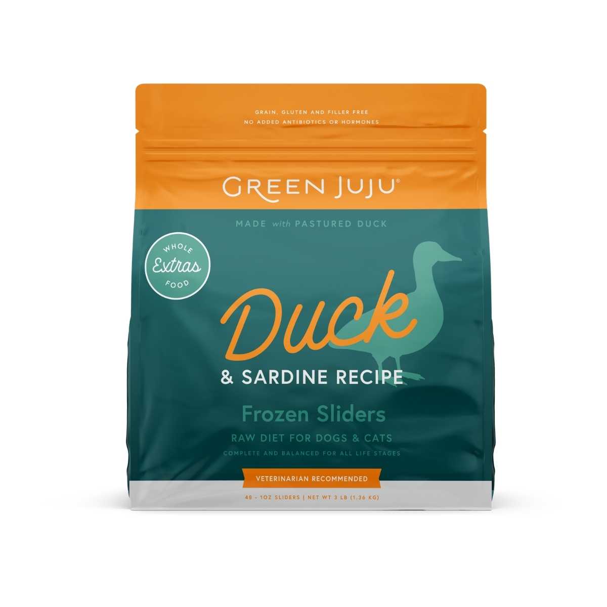 Green Juju Duck And Sardine Frozen