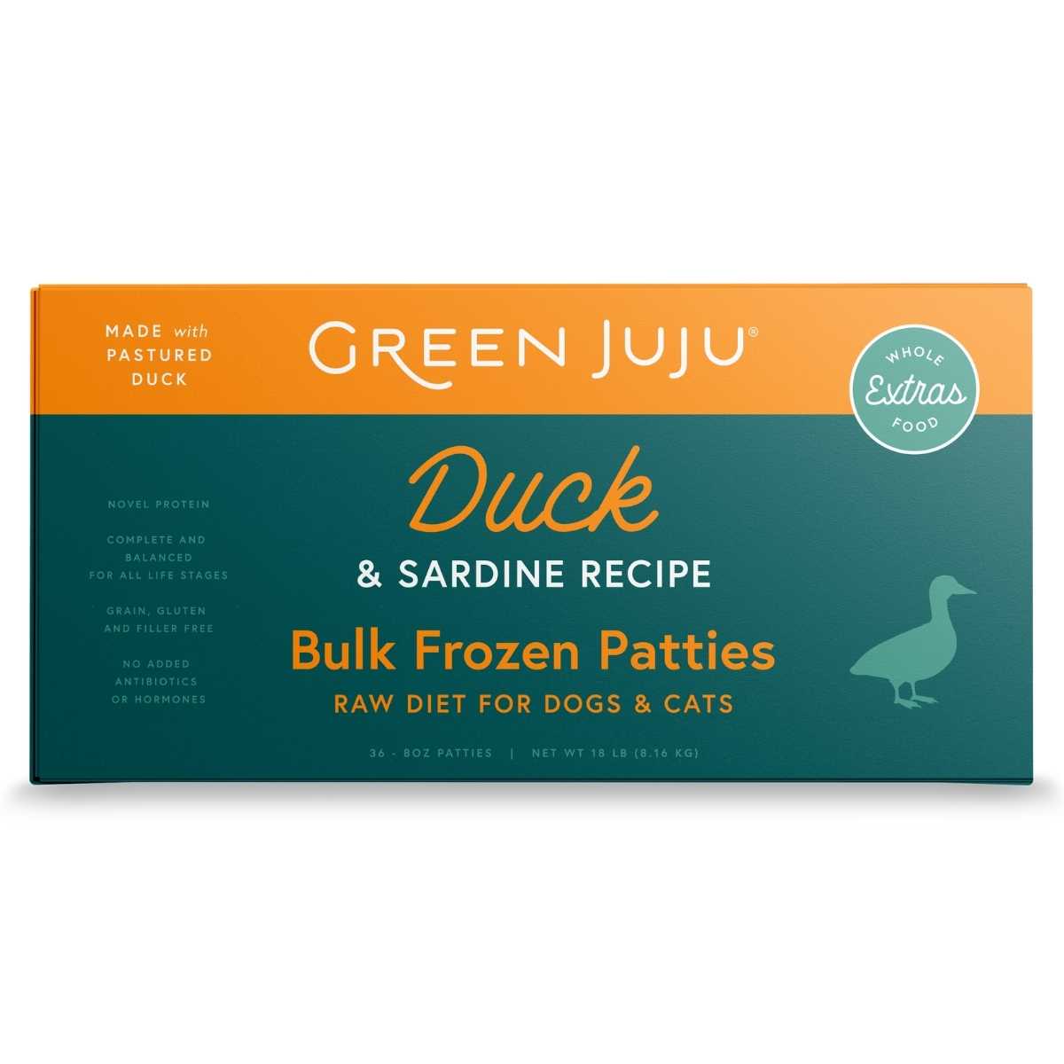 Green Juju Duck And Sardine Frozen