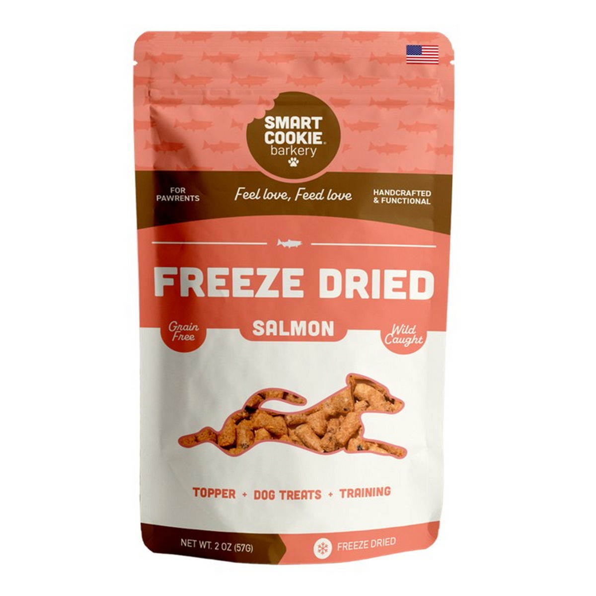 Smart Cookie Barkery Freeze Dried Salmon Bites- oz Bag