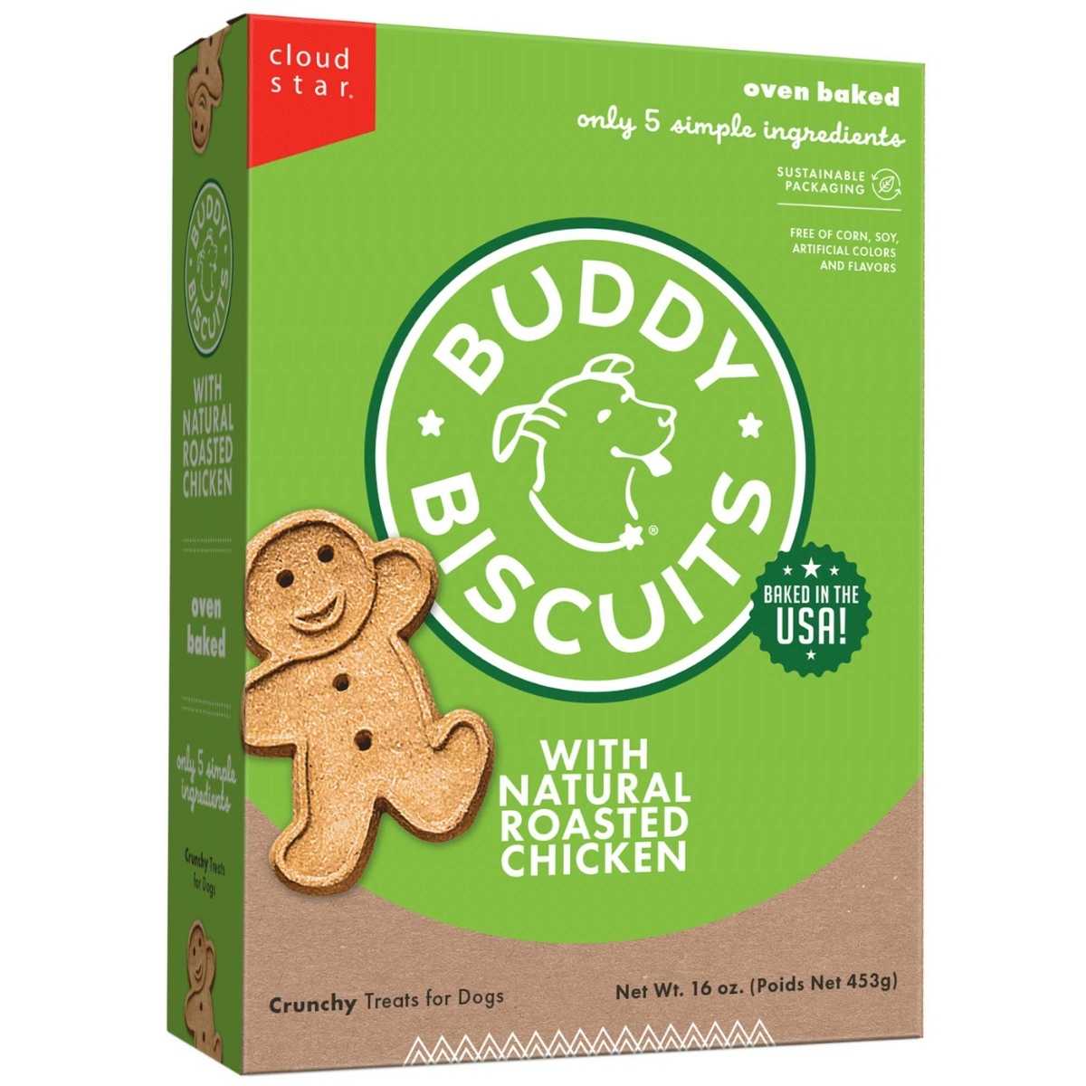 Cloud Star Buddy Biscuits Roasted Chicken-16 oz Box