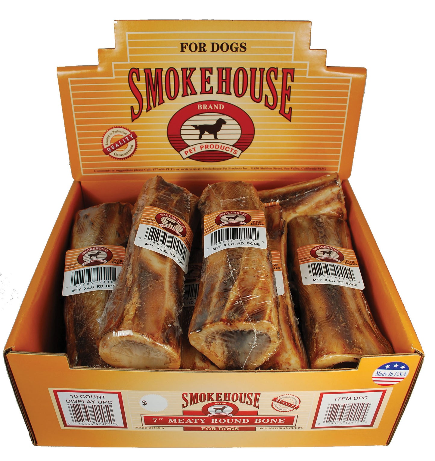 Smokehouse Usa Meaty Round Bones (Pack Of 10)