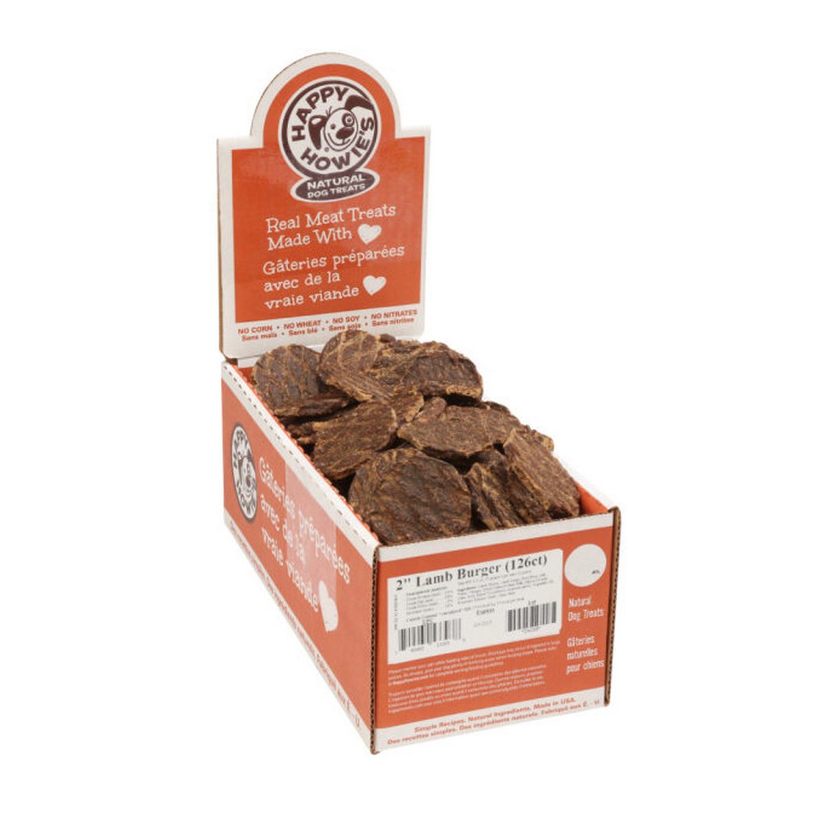 Happy Howies 2" Lamb Burgers-126 ct Case