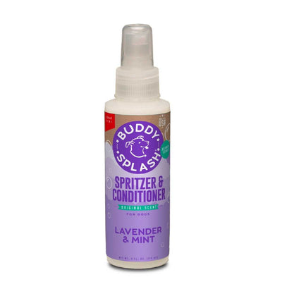 Front view of a packaged product: Cloud Star Buddy Splash Spritzer & Conditioner, lavender & mint scent, 4 oz.