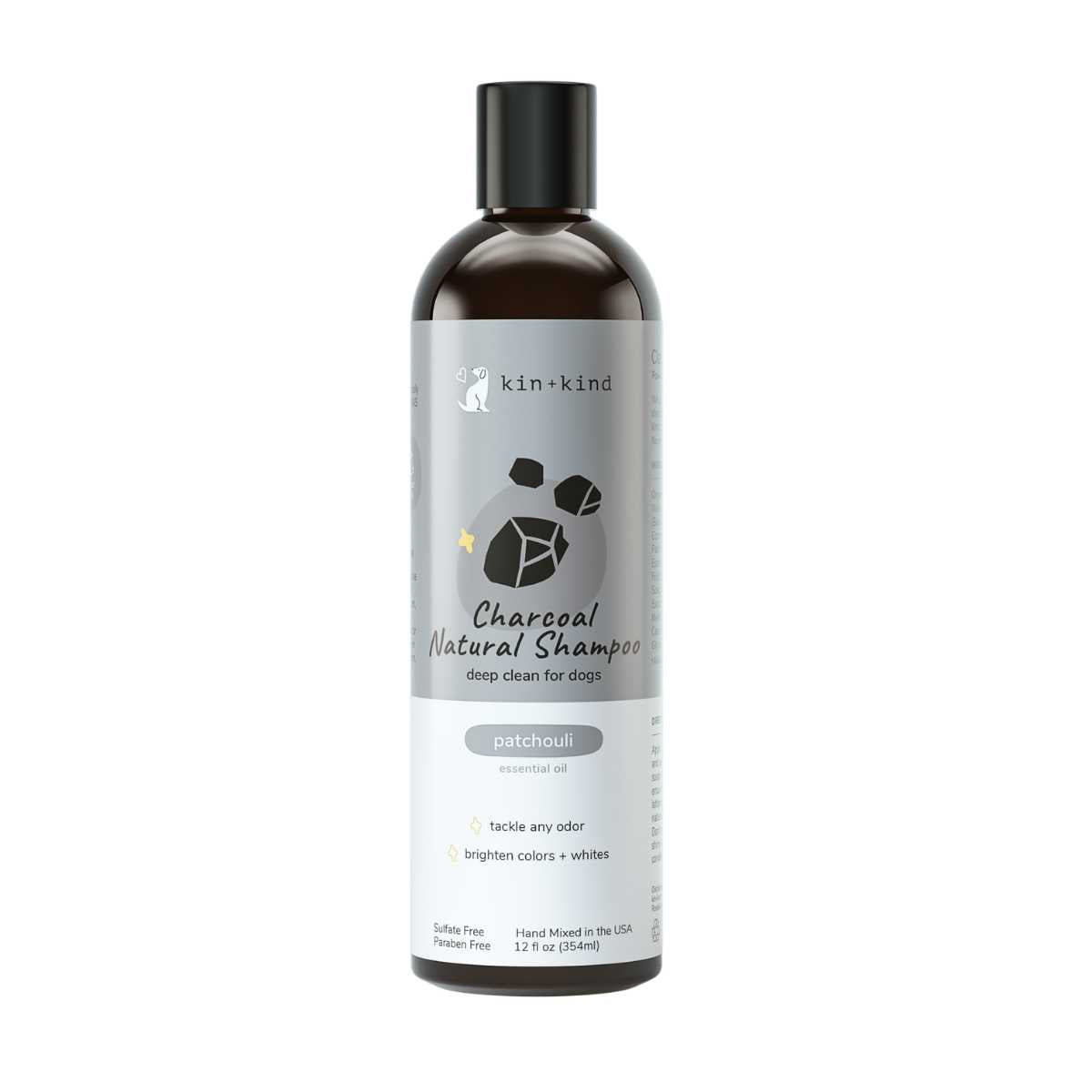 Kin & Kind Charcoal Shampoo (Patchouli)-12 oz Bottle
