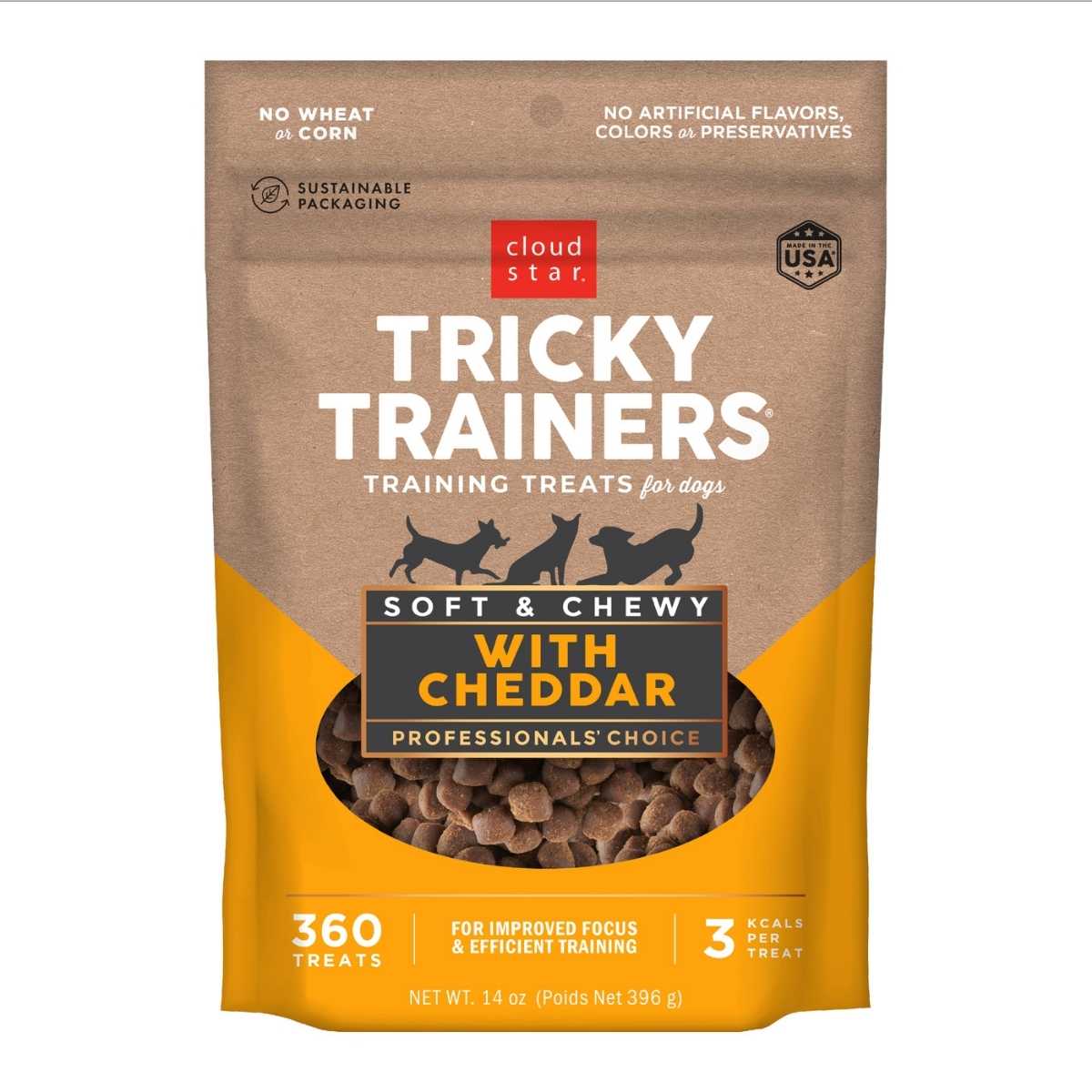 Cloud Star Tricky Trainer Chewy Cheddar Cheese-14 oz  Bag