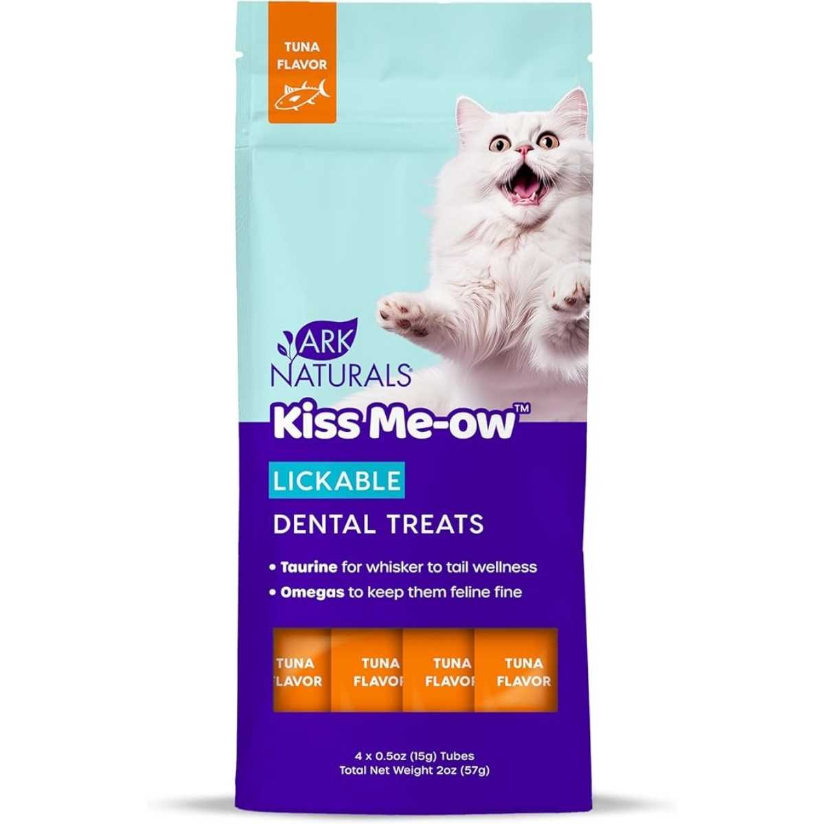 Ark Naturals Kiss Me-Ow Lickable Tuna-4 Pack/.05 oz Tubes