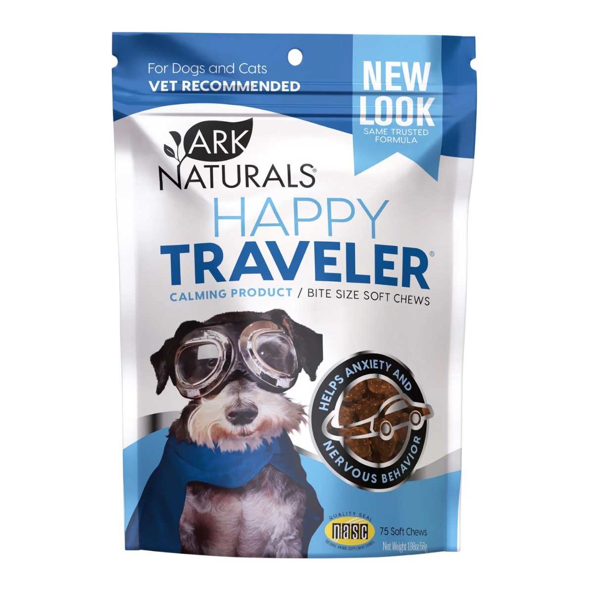 Ark Naturals Happy Traveler Soft Chews-75 ct Bag