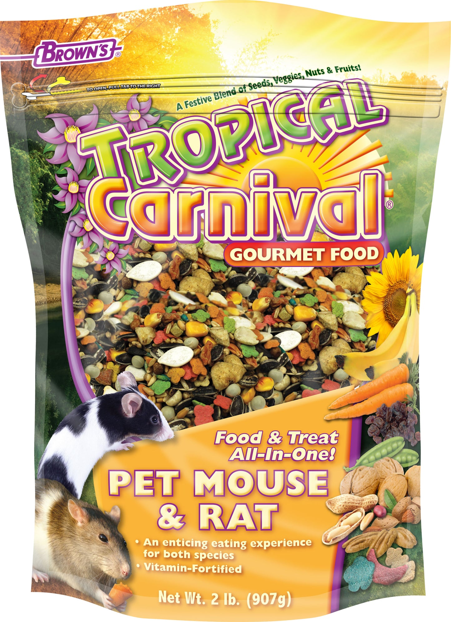 TROPICAL CARNIVAL GOURMET PET MOUSE & RAT FOOD