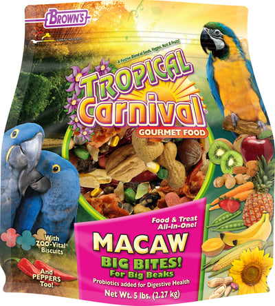 Tropical Carnival Gourmet Macaw Big Bites Food