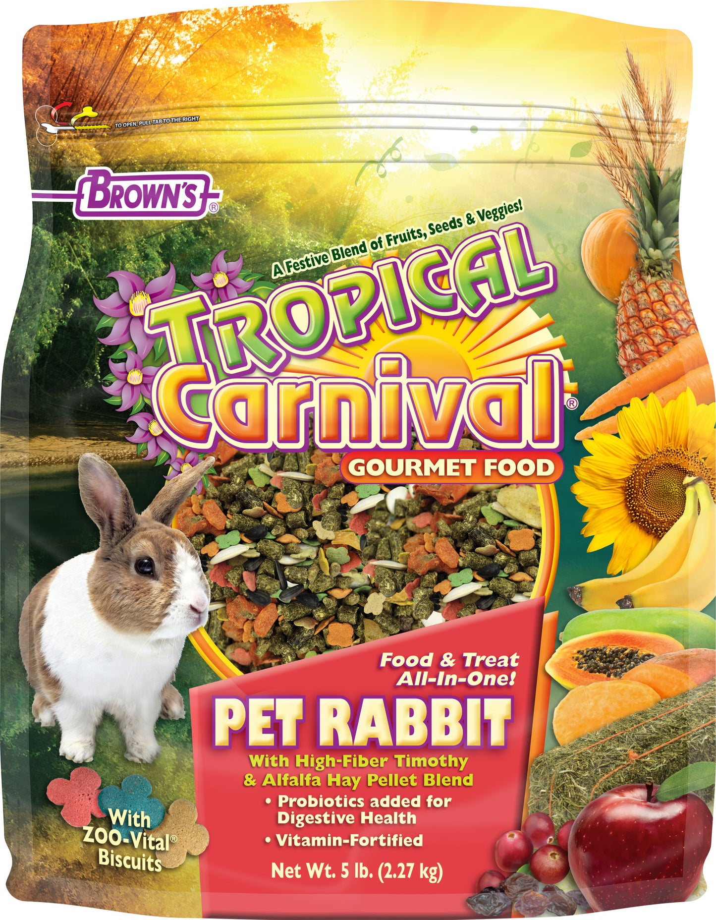 Tropical Carnival Gourmet Pet Rabbit Food