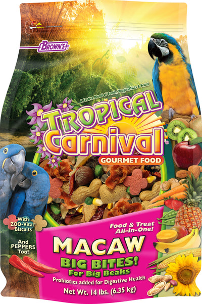 Tropical Carnival Gourmet Macaw Big Bites Food