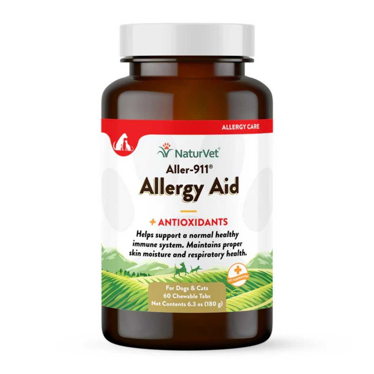 Naturvet Aller-911Â® Allergy Aid + Antioxidants Tabs-60 ct Bottle