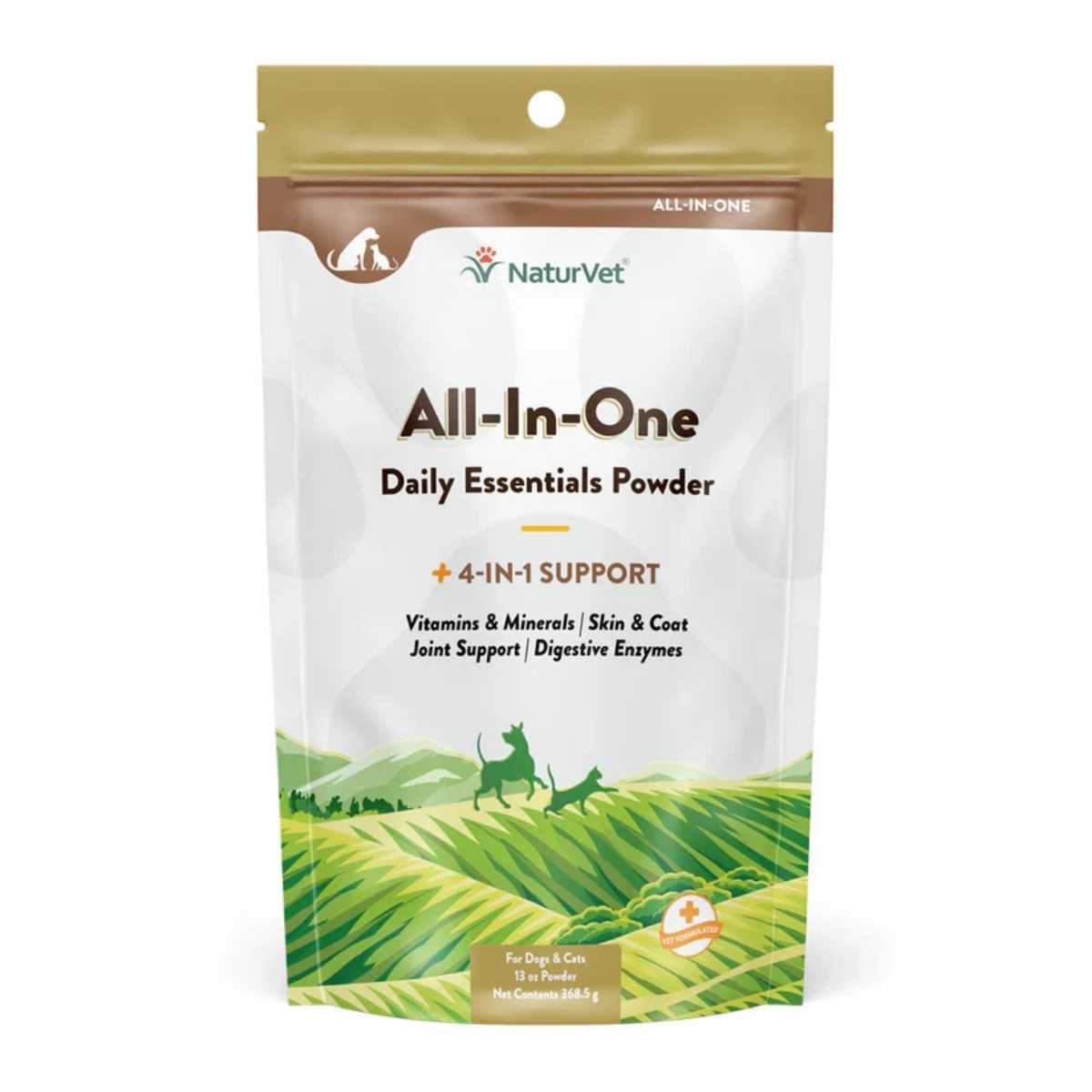 Naturvet All-In-One Powder for Dogs & Cats (60 Day Supply)-13 oz Bag