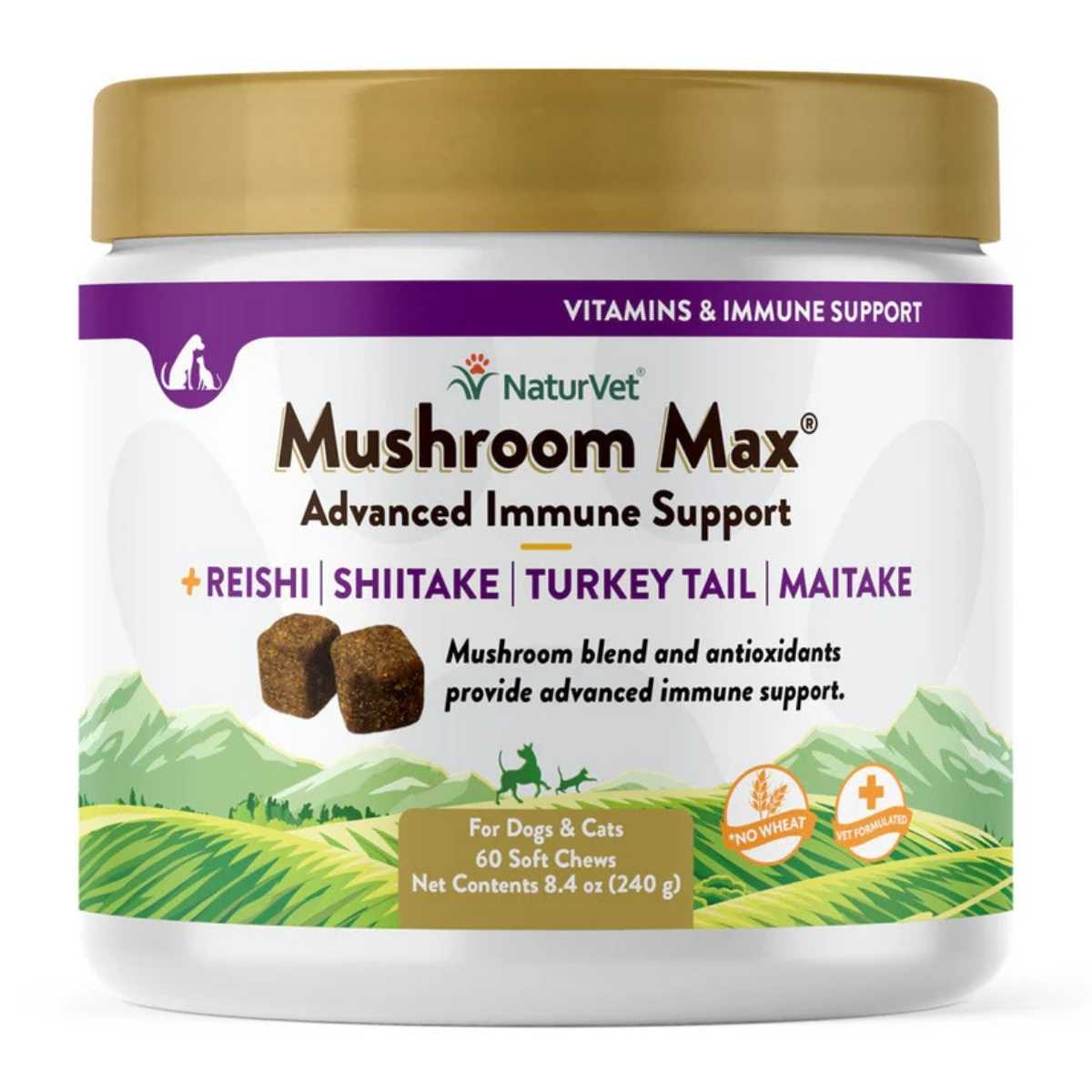 Naturvet Mushroom Max Advanced Immune Support Soft