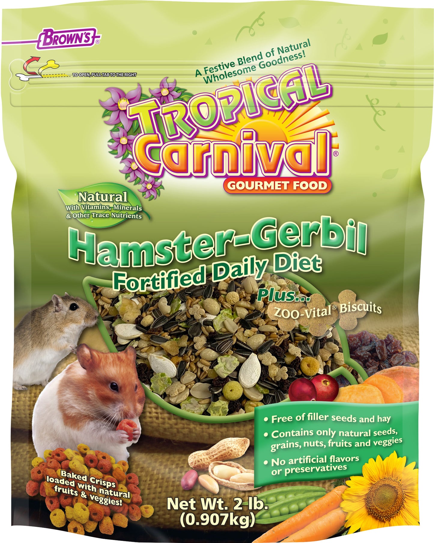 TROPICAL CARNIVAL NATURAL HAMSTER & GERBIL FOOD