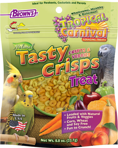 Tropical Carnival Natural Baked Crisps Bird Treats
