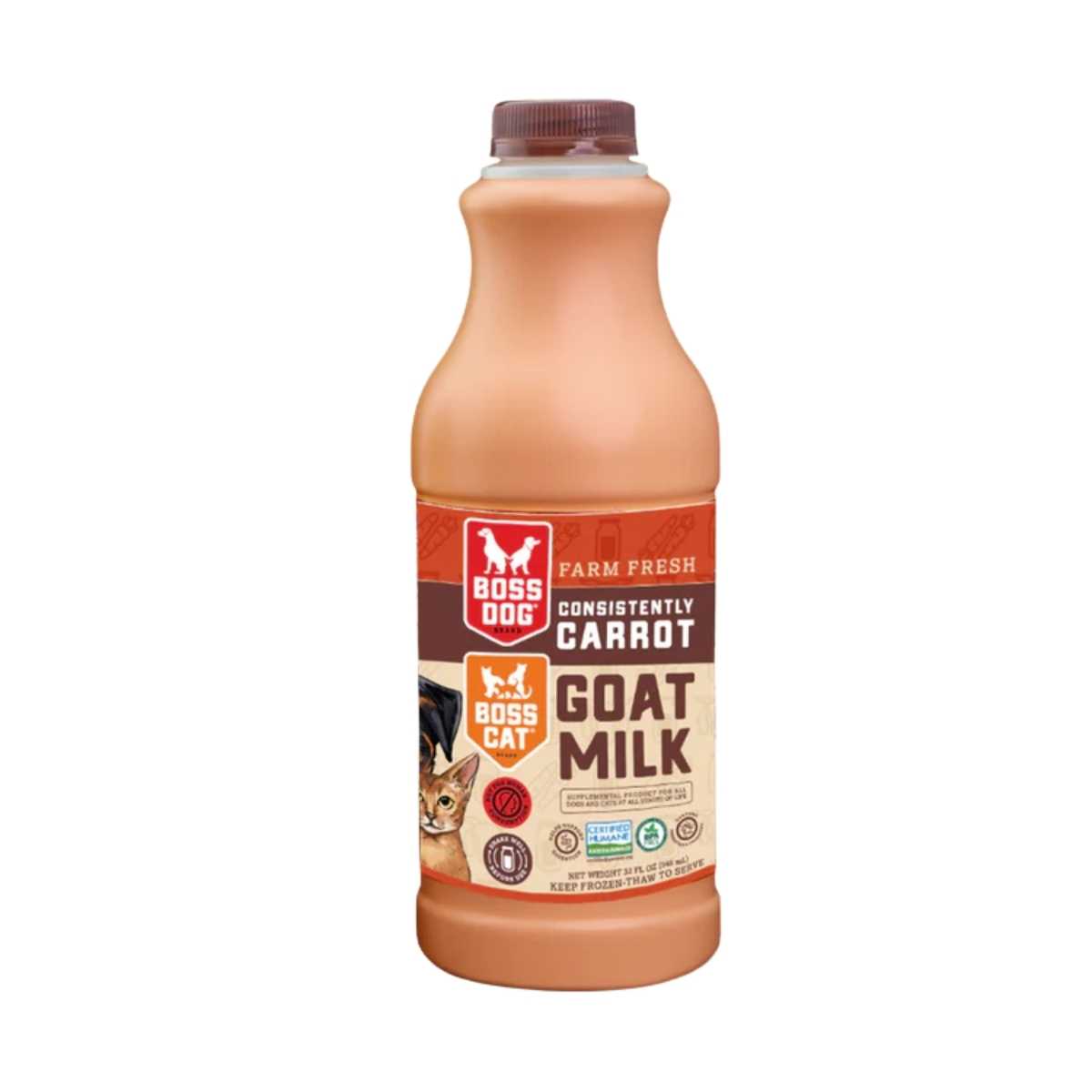 Boss Dog & Cat Raw Goat Milk Consistently Carrot-32 fl oz