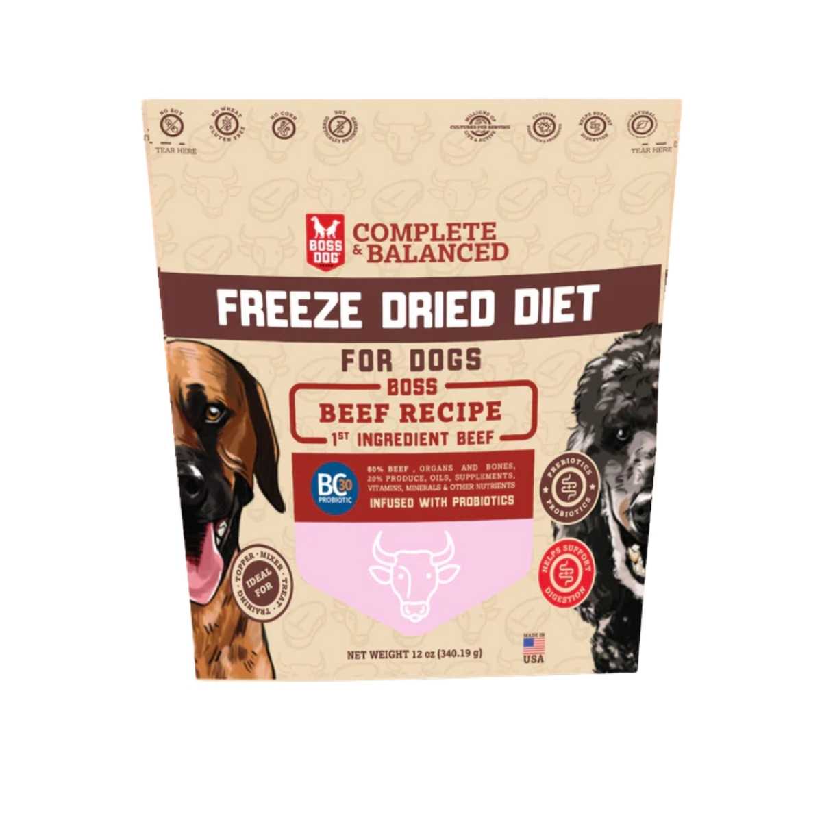 Boss Brand Boss Dog Complete Freeze Dried Recipe