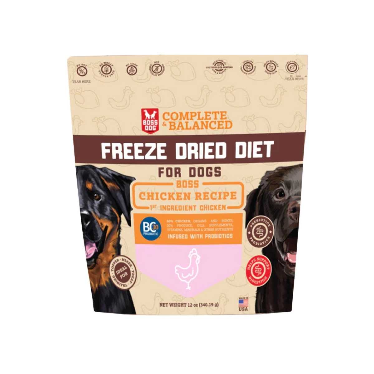 Boss Brand Boss Dog Complete Freeze Dried Recipe