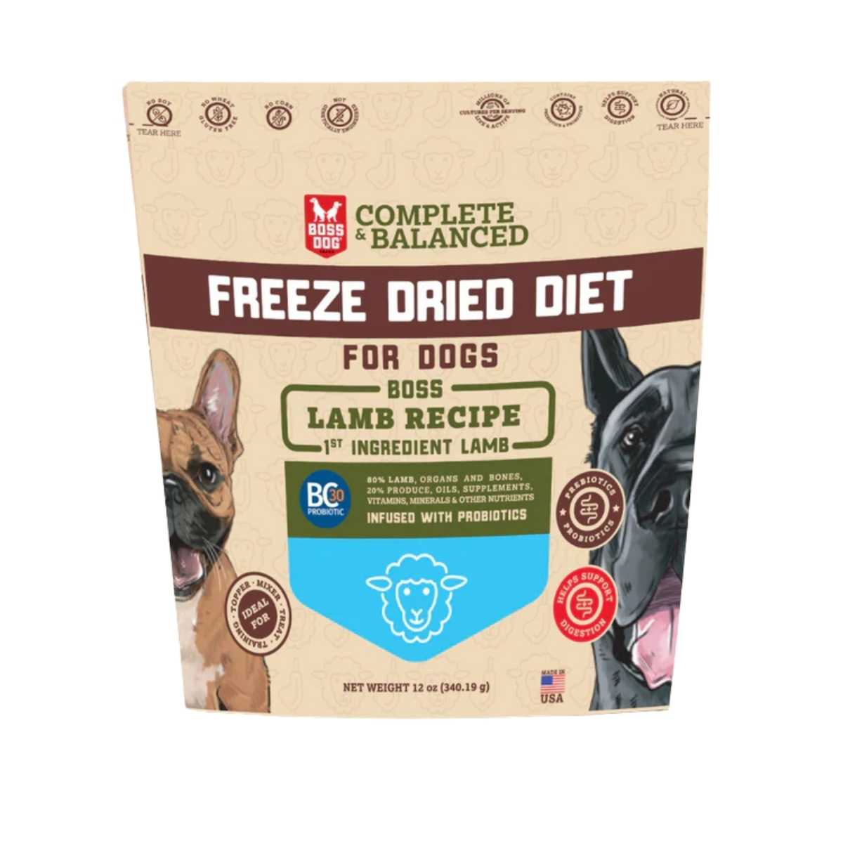 Boss Brand Boss Dog Complete Freeze Dried Recipe