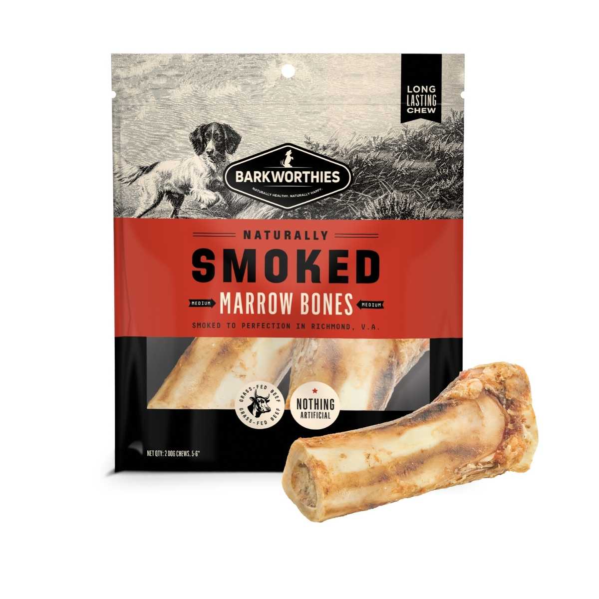 Barkworthies Smoked Marrow Bone-2 Pack