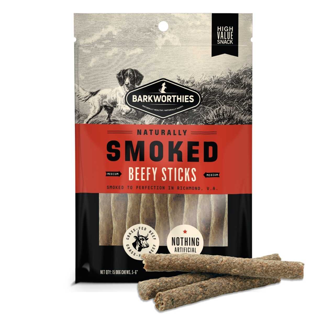 Barkworthies Smoked Beef Stick-15 Pack