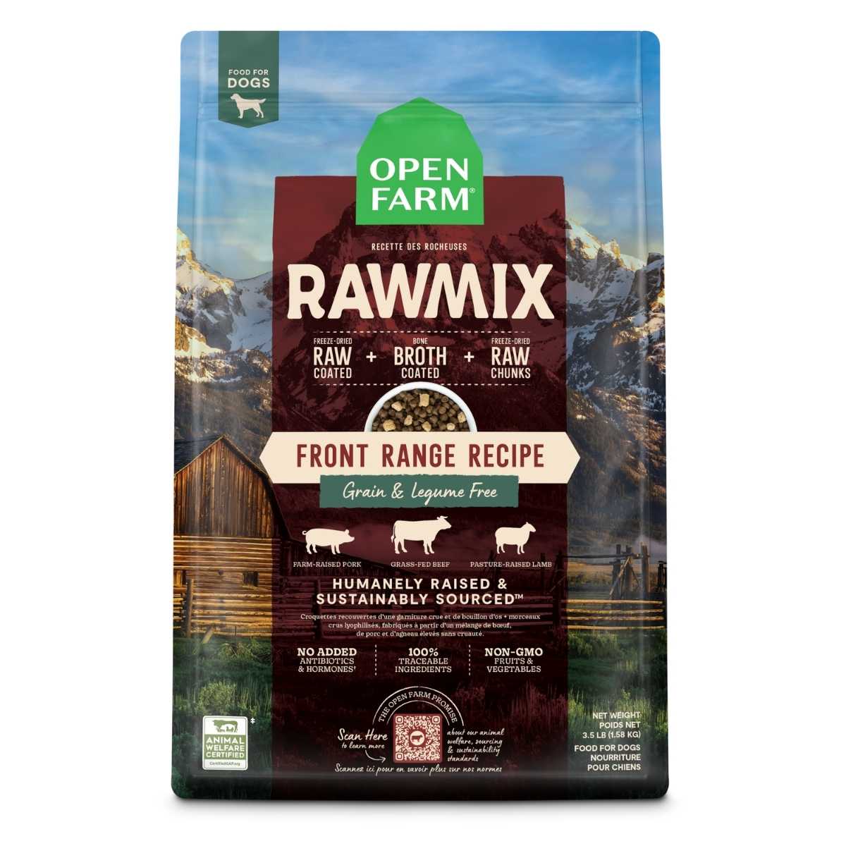 Open Farm Dog Rawmix Front Range