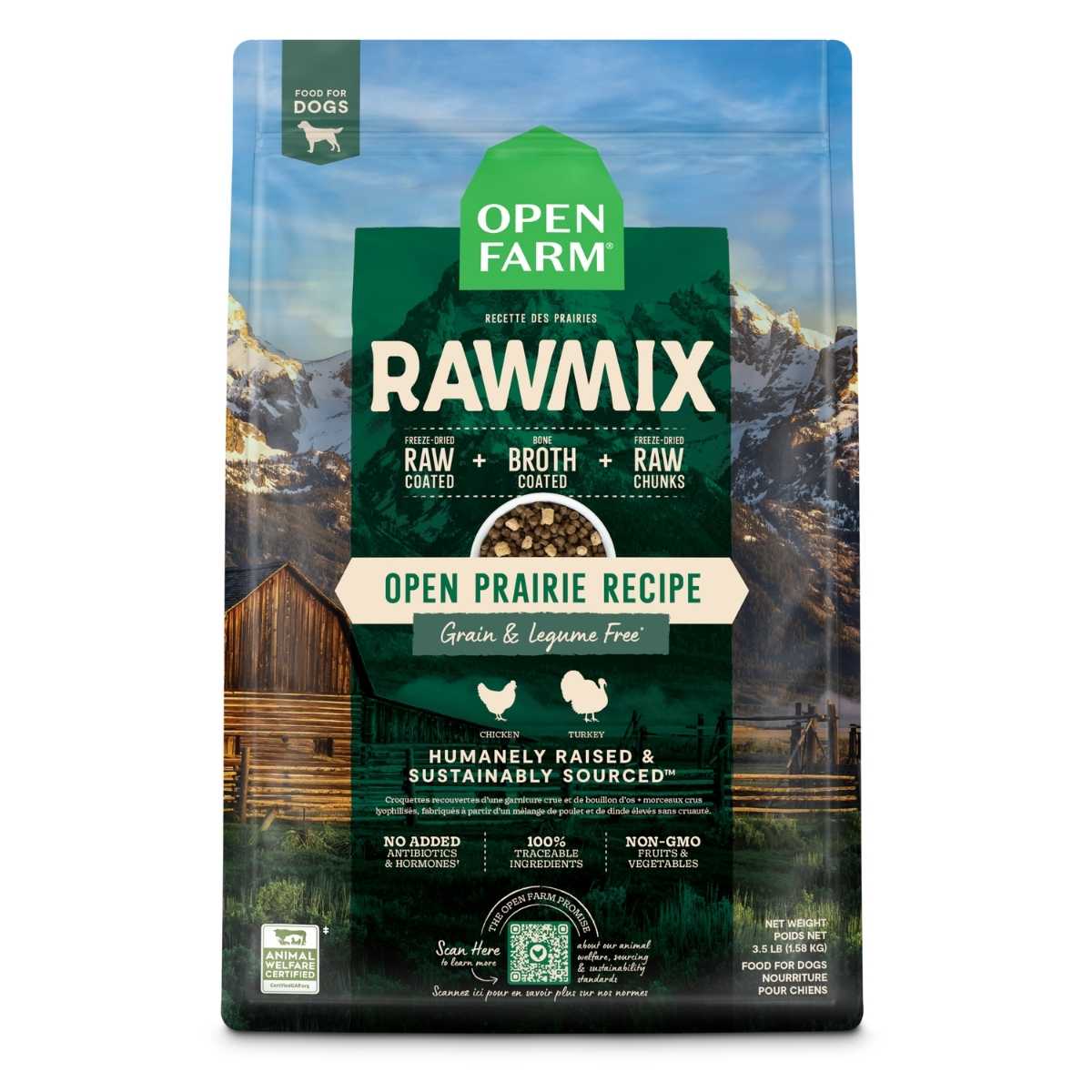 Open Farm Dog Rawmix Prarie