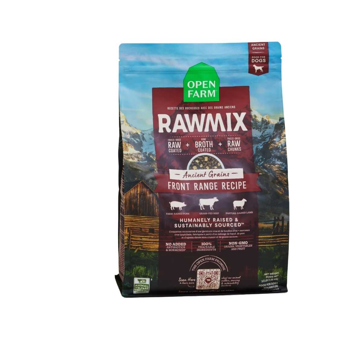 Open Farm Dog Rawmix Front Range Ancient Grain