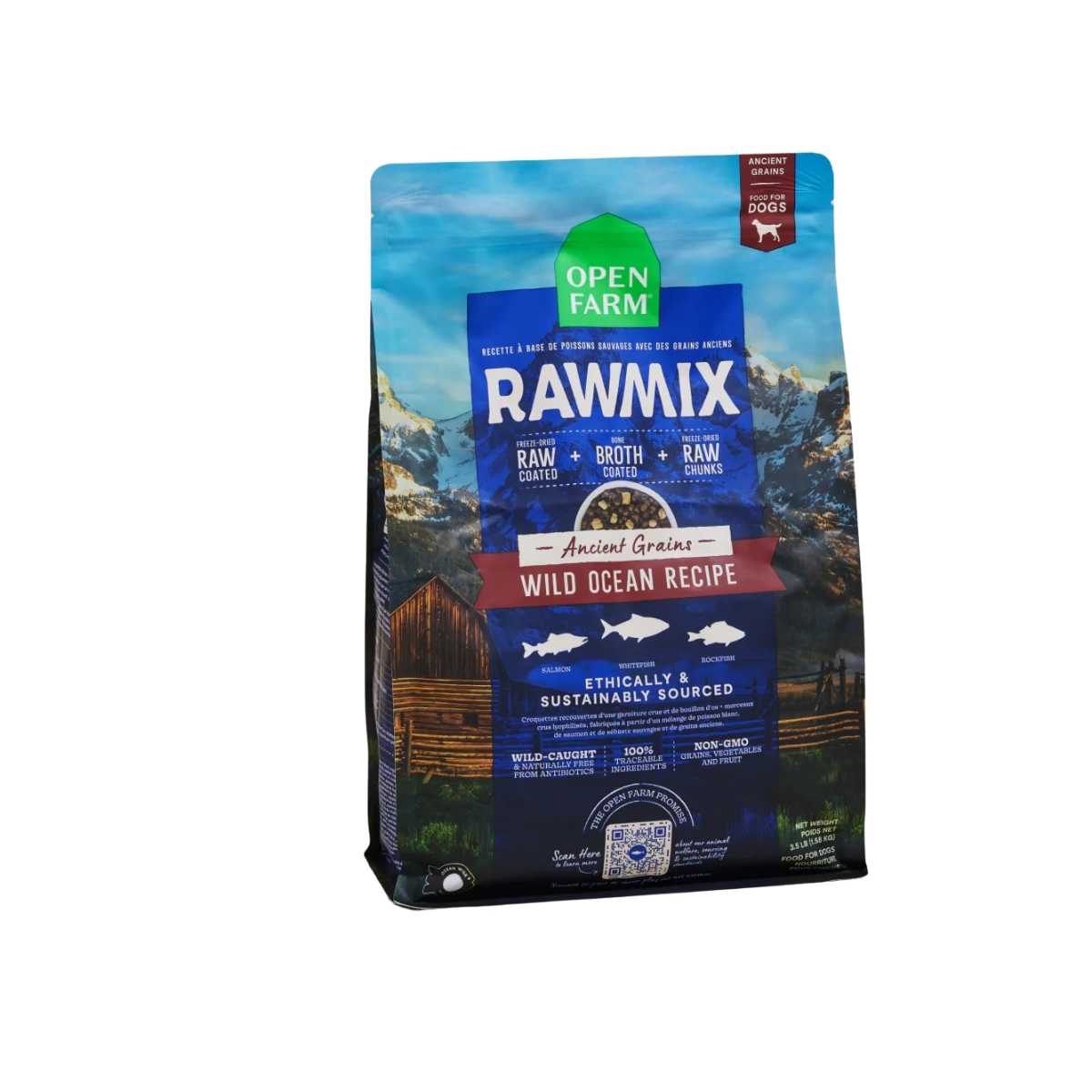 Open Farm Dog Rawmix Ancient Grains Wild Caught