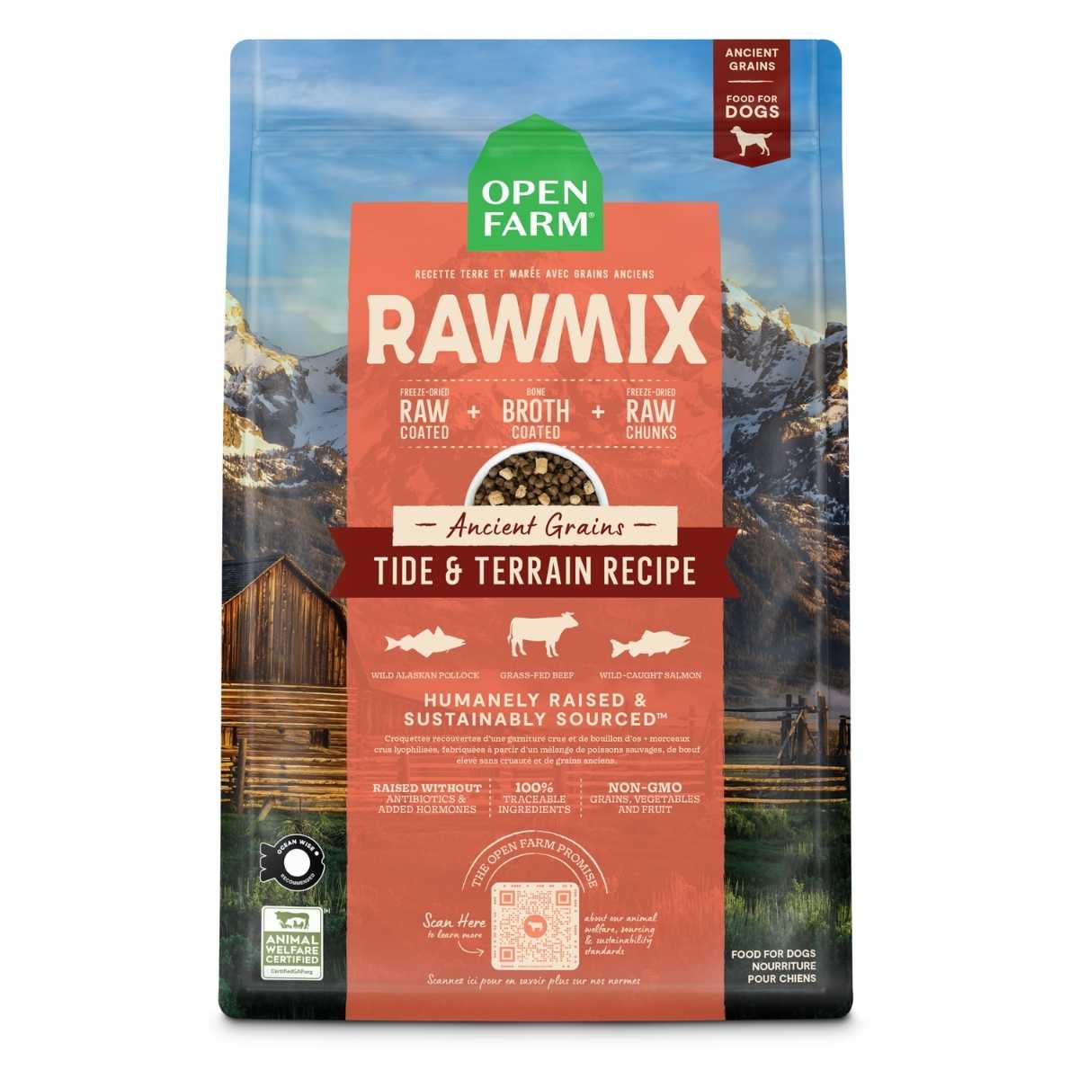 Open Farm Dog Rawmix Ancient Grains Tide Terrains