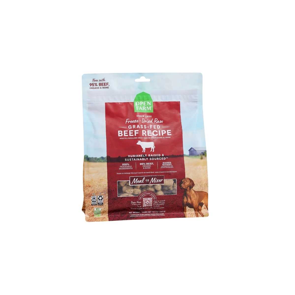 Open Farm Dog Freeze Dried Raw Grass Fed Beef