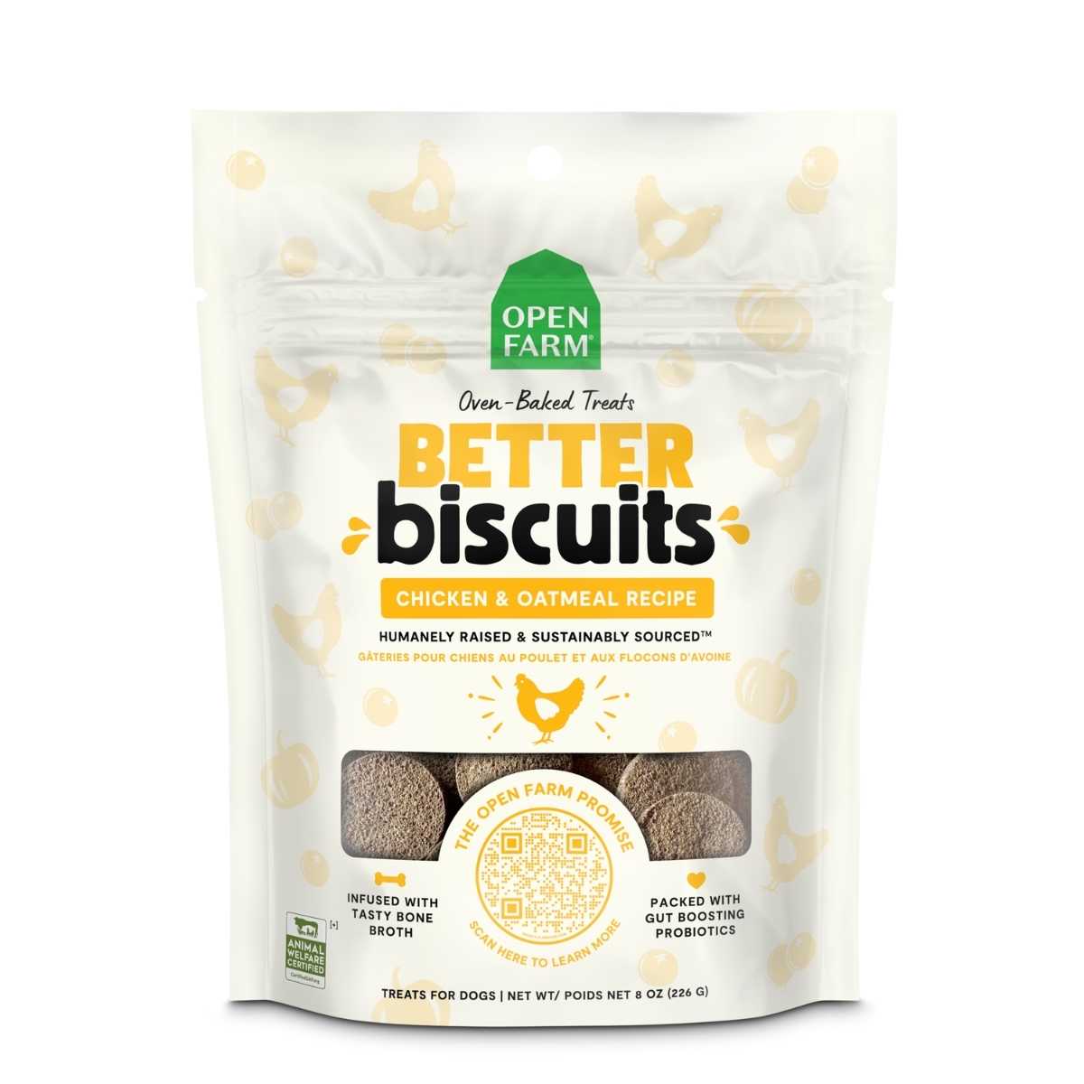 Open Farm Dog Better Biscuits Oatmeal Treats