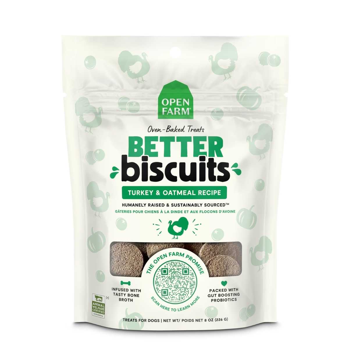 Open Farm Dog Better Biscuits Oatmeal Treats