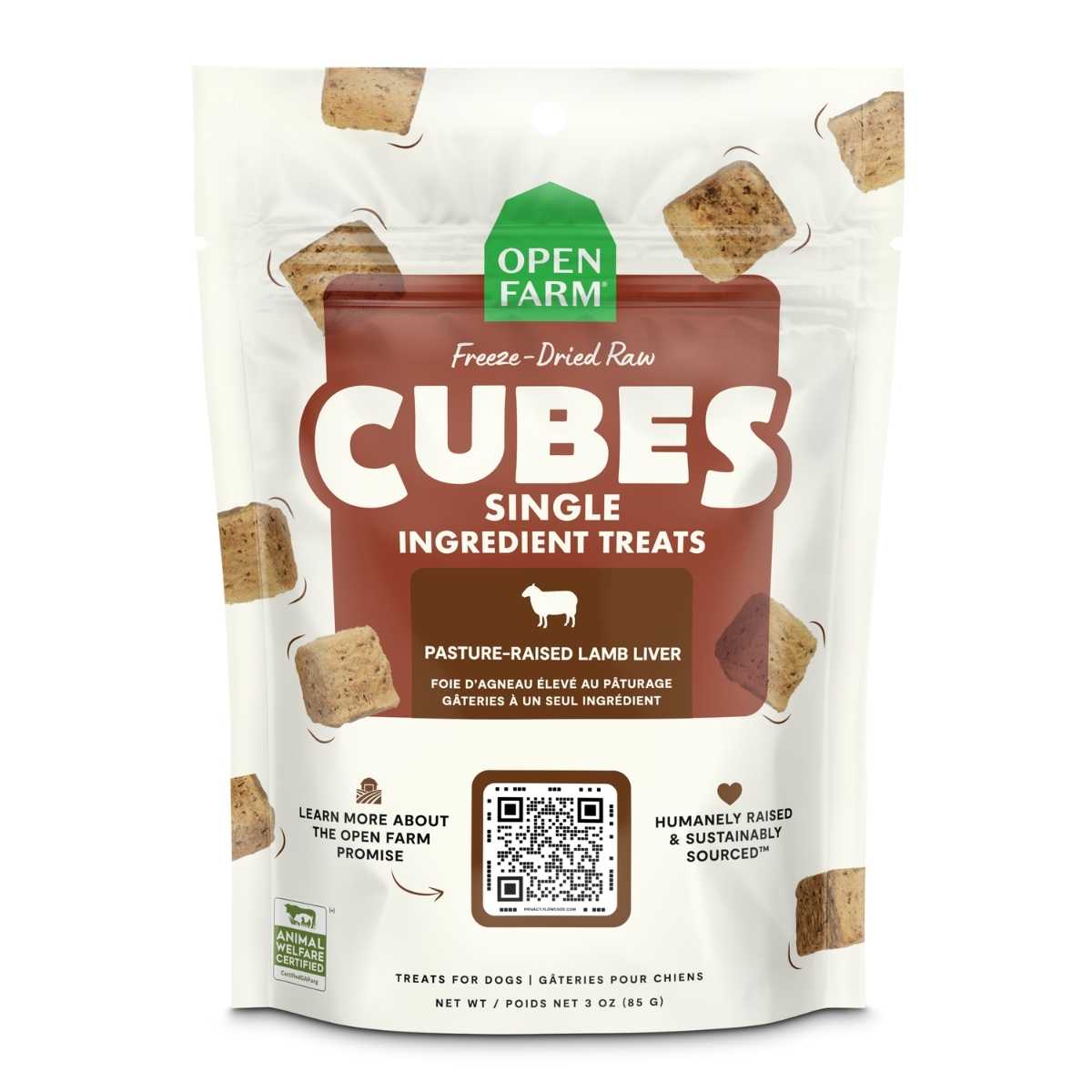 Open Farm Dog Freeze Dried Single Treat Cubes