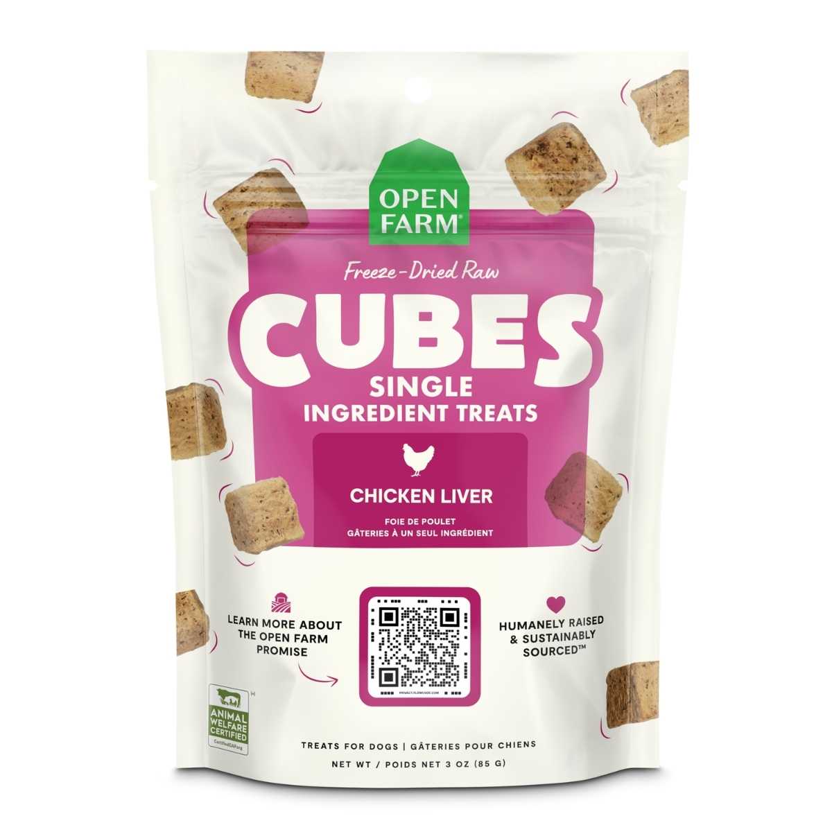 Open Farm Dog Freeze Dried Single Treat Cubes