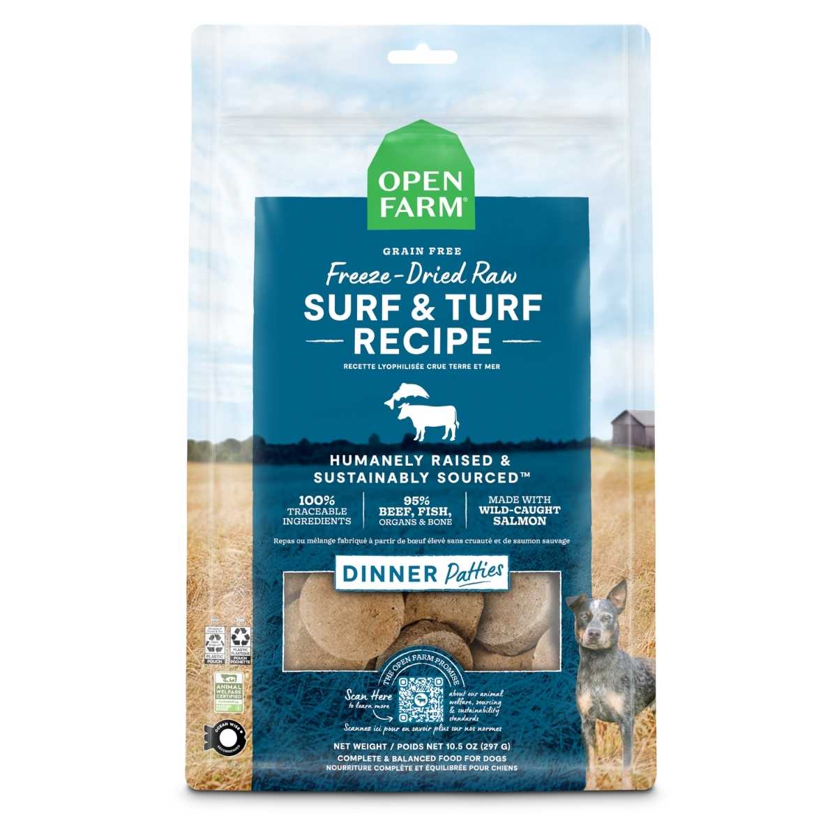 Open Farm Dog Freeze Dried Raw Surf Turf