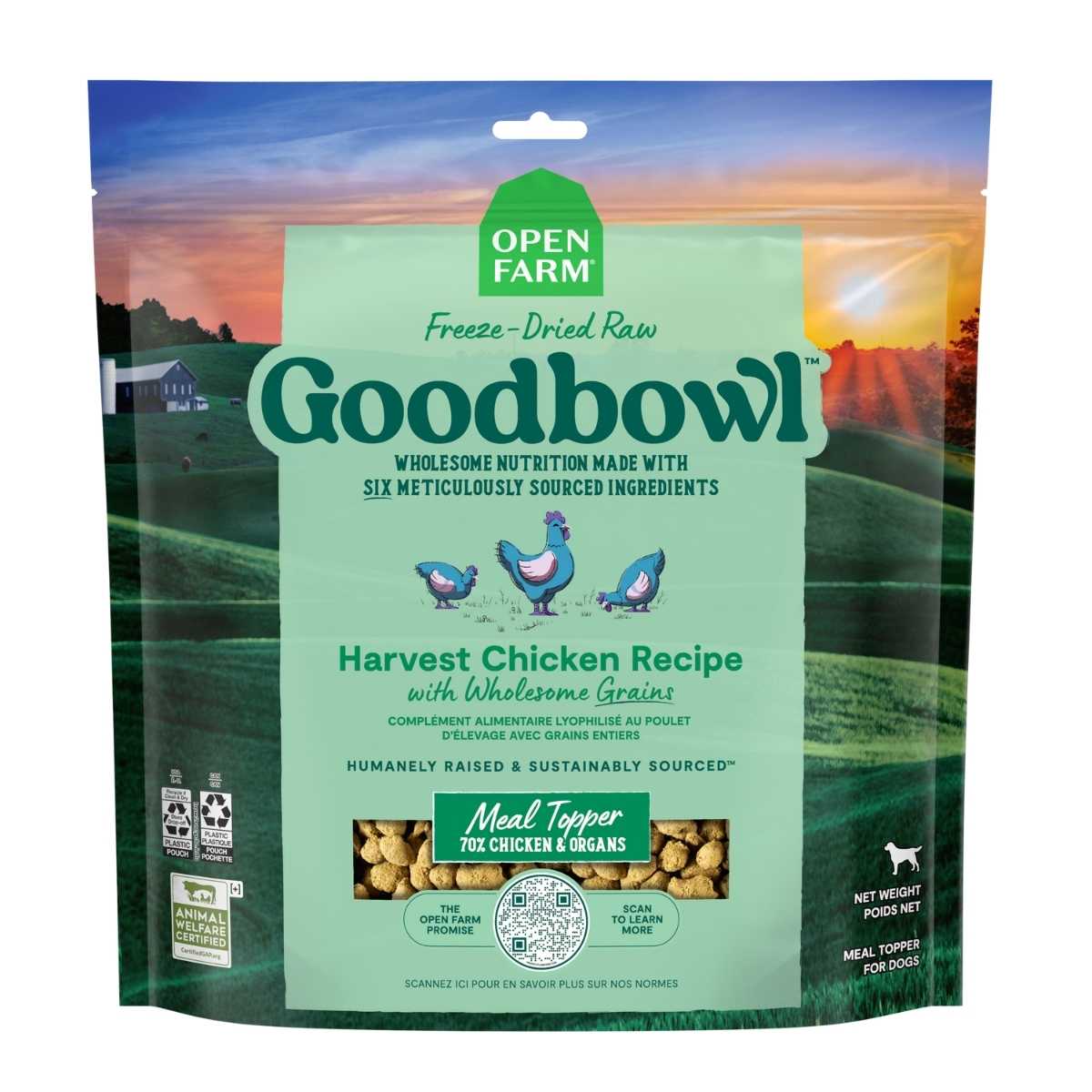 Open Farm Dog Goodbowl Freeze Dried Topper Harvest