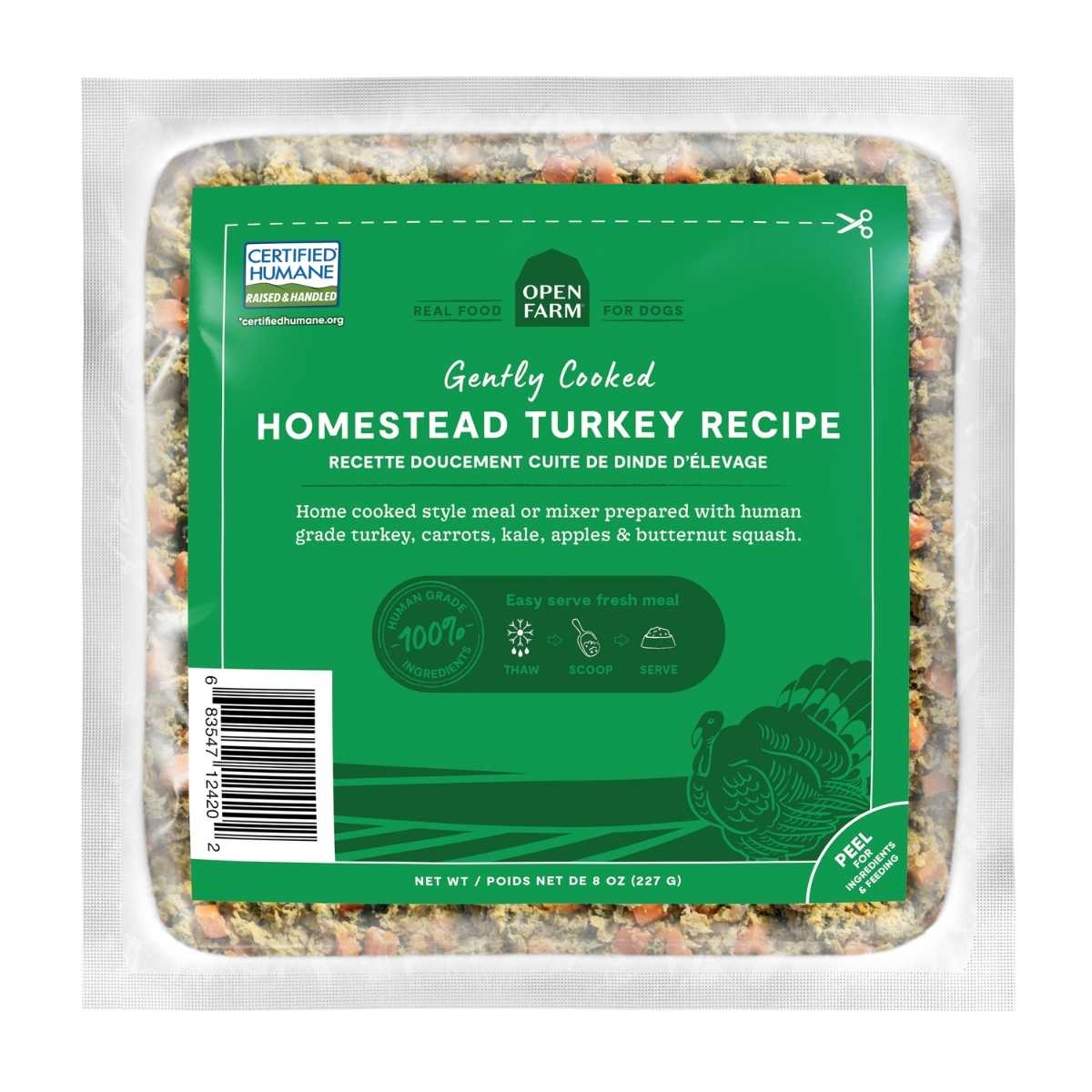 Open Farm Dog Frozen Gently Cooked Turkey