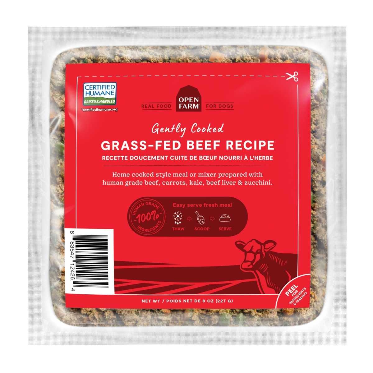 Open Farm Dog Frozen Gently Cooked Beef