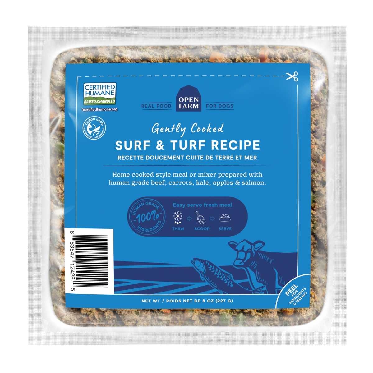 Open Farm Dog Frozen Gently Cooked Surf Turf