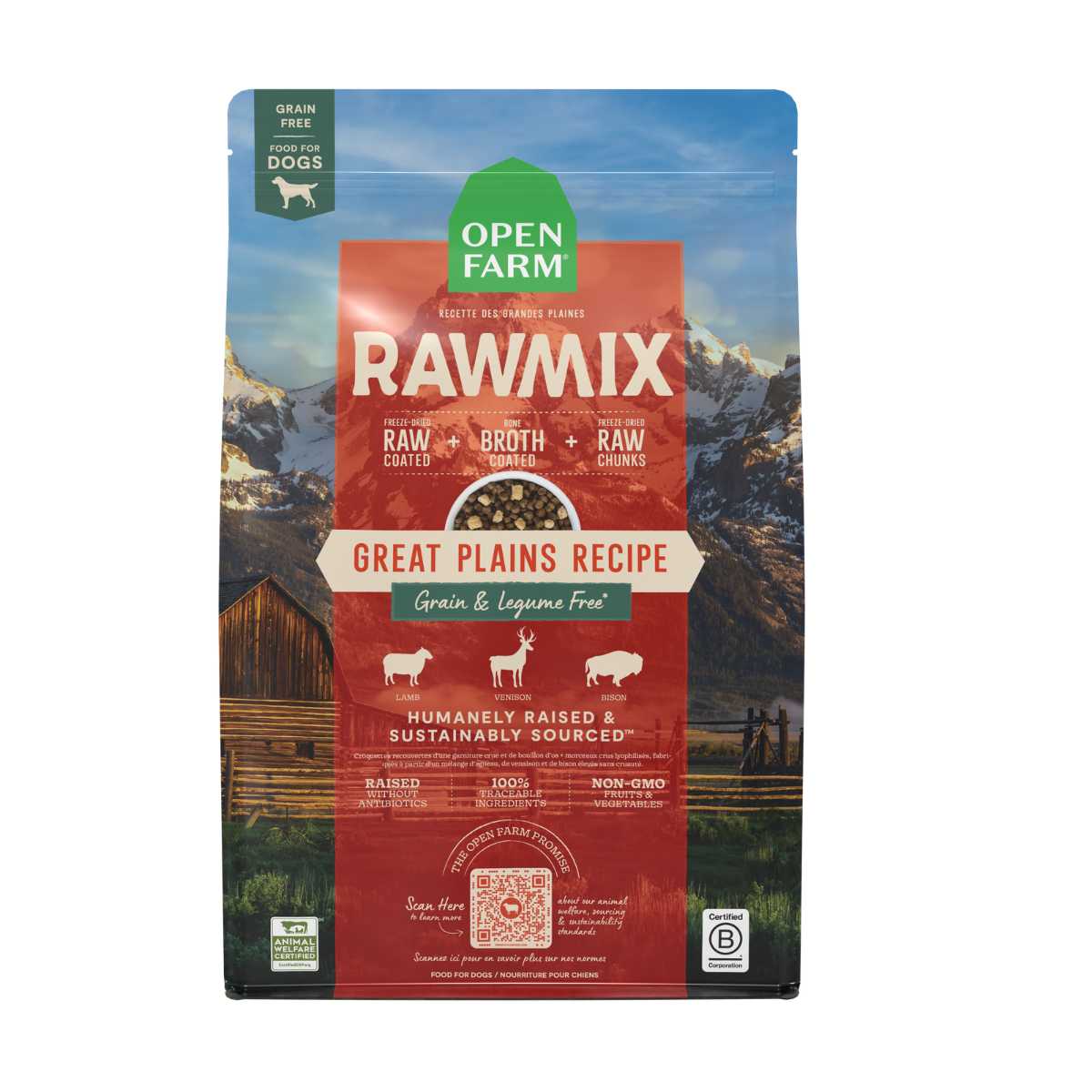 Open Farm Dog Grain Free Rawmix Great Plains