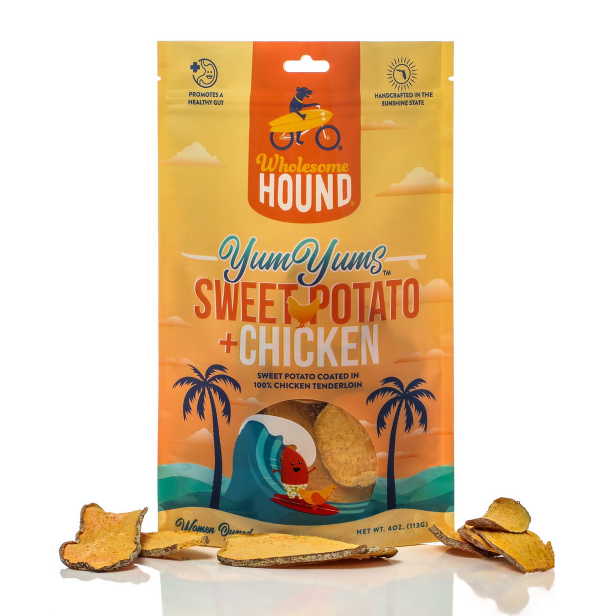 Wholesome Hound Just Sweet Potato Yum Yum- 4 oz Bag