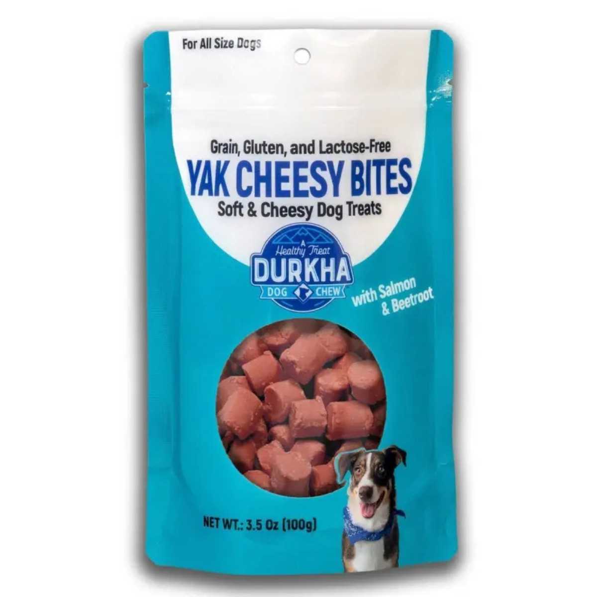 Durkha Yak Cheesy Bites w/Salmon & Beetroot-3.5 oz Bag