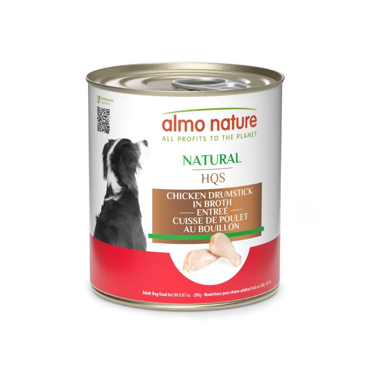 Almo Nature Dog HQS Natural Chicken Drumstick-12/9.87 oz Cans